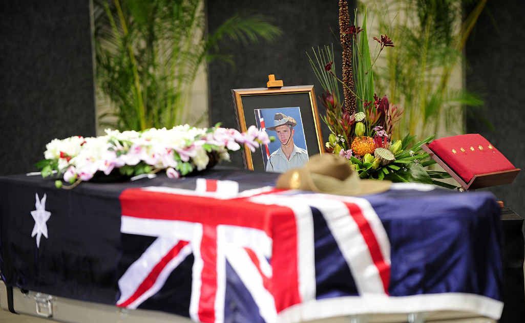 Corporal Ashley Birt is formally welcomed home at a solemn ramp ceremony at the RAAF Base Amberley. Corporal Ashley Birt is formally welcomed home at a solemn ramp ceremony at the RAAF Base Amberley.