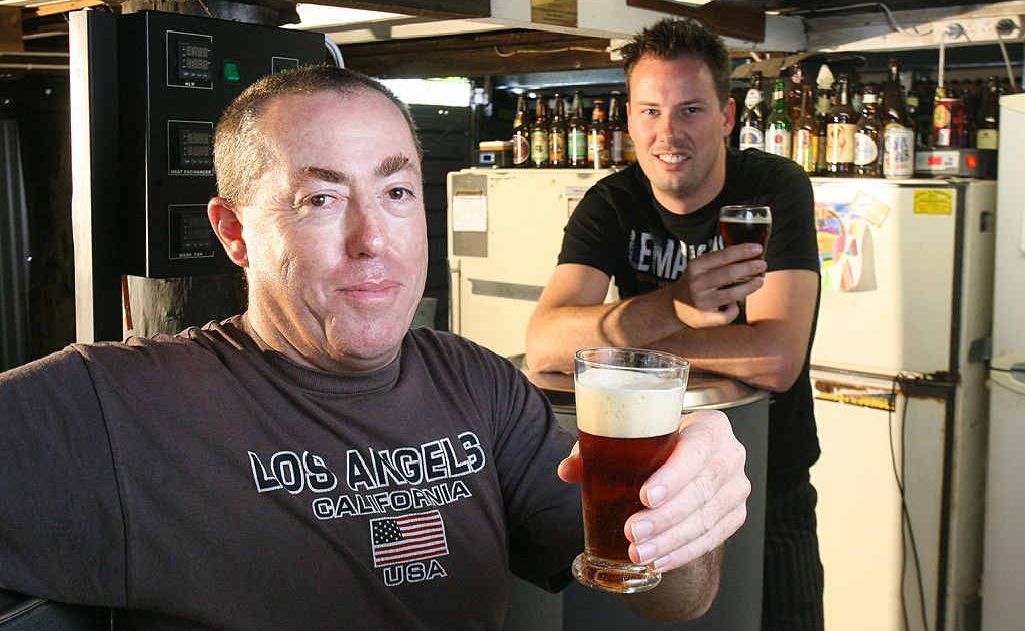 Tony Brown (left) and Liam Ahearn are home brewers who will be attending the homebrew conference in Brisbane this weekend. Tony Brown (left) and Liam Ahearn are home brewers who will be attending the homebrew conference in Brisbane this weekend.