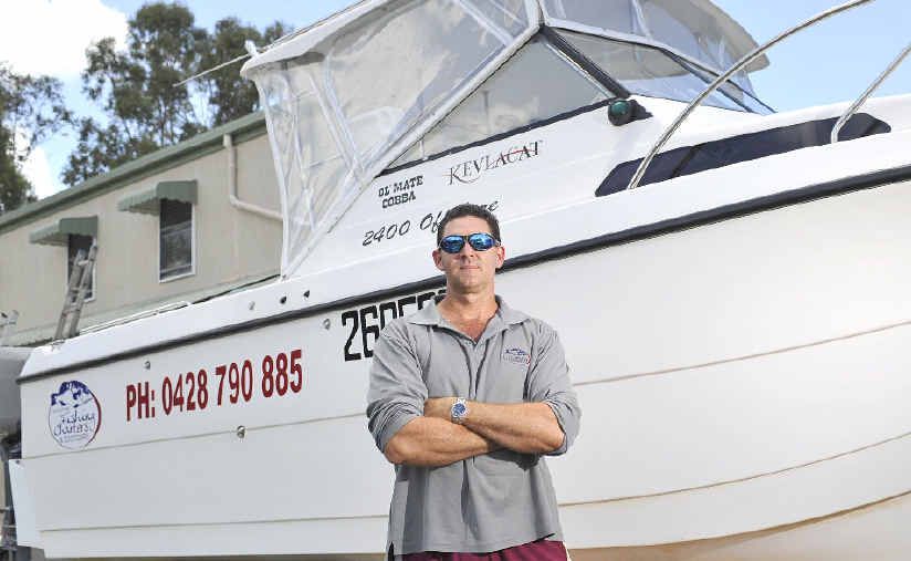 Joe McGuire runs Gladstone Chartered Fishing & Ecotours, which has taken a major hit since the harbour controversy.