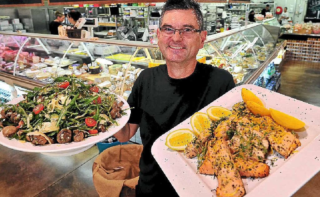 Belmondo’s head chef Patrick Williams with some of the tasty foods on offer. Belmondo’s head chef Patrick Williams with some of the tasty foods on offer.