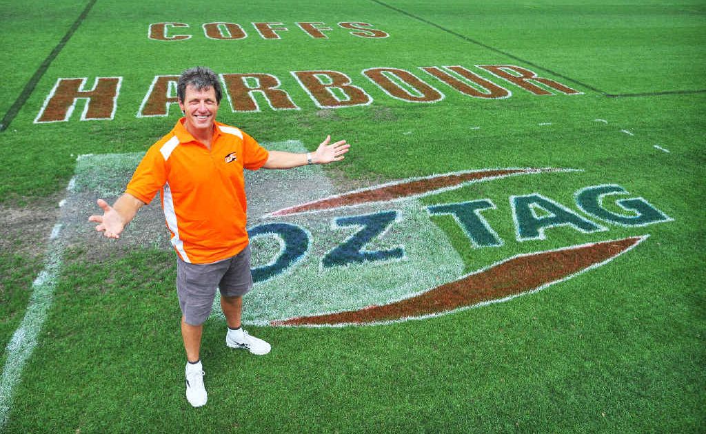 Tournament director Bill Harrigan is preparing for the National Oztag Titles in Coffs Harbour. Tournament director Bill Harrigan is preparing for the National Oztag Titles in Coffs Harbour.