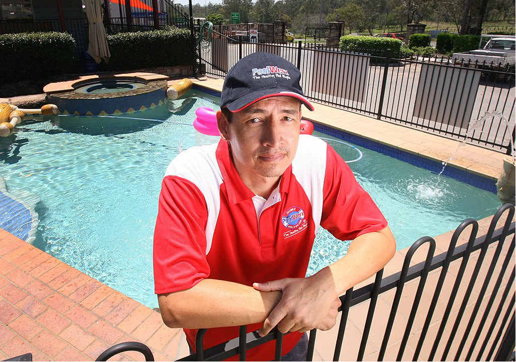 PoolWerx North Tivoli owner Ross McTaggart is helping to promote Royal Life Saving’s Keep Watch campaign, which is aimed at preventing child drowning deaths. 
