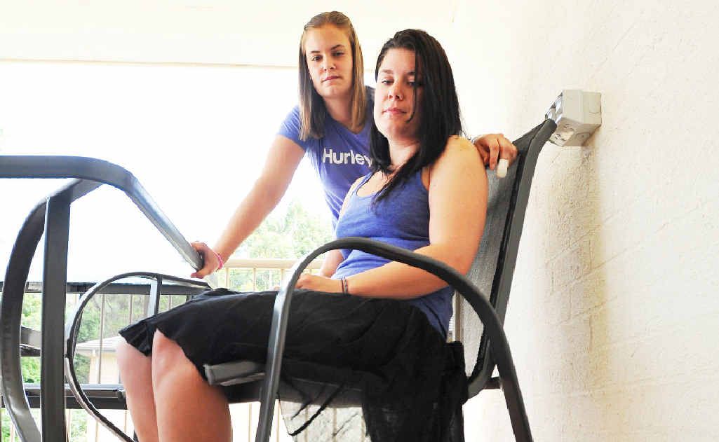 Bec Connolly and Jodie Whitley can’t believe they’ve lost their beloved dog. Bec Connolly and Jodie Whitley can’t believe they’ve lost their beloved dog.