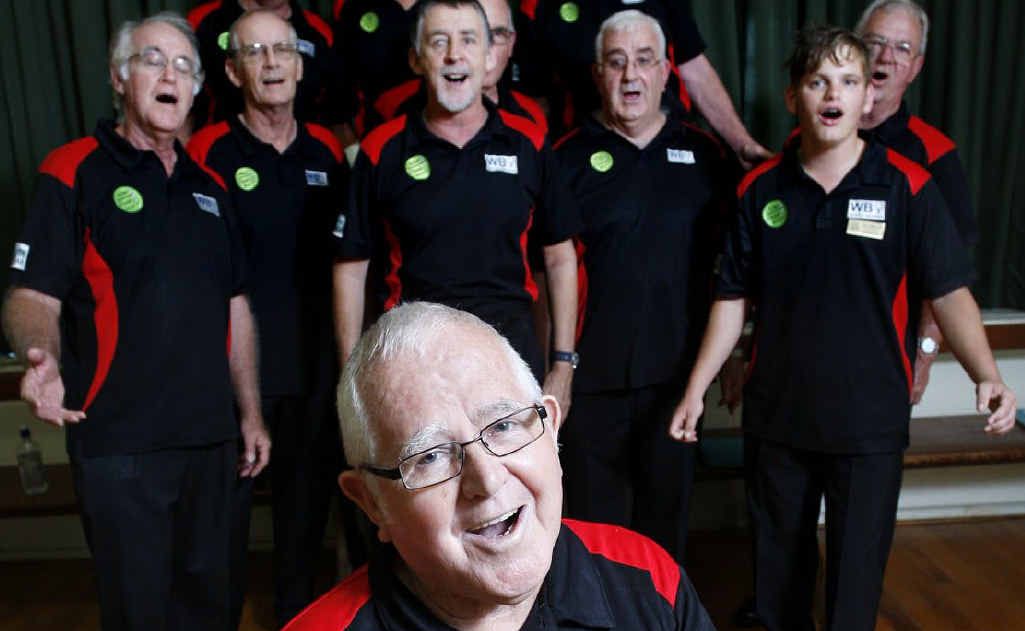 Graeme Vass and fellow Miner Chords choir members are looking for more men to join in the fun of barbershop singing. Graeme Vass and fellow Miner Chords choir members are looking for more men to join in the fun of barbershop singing.