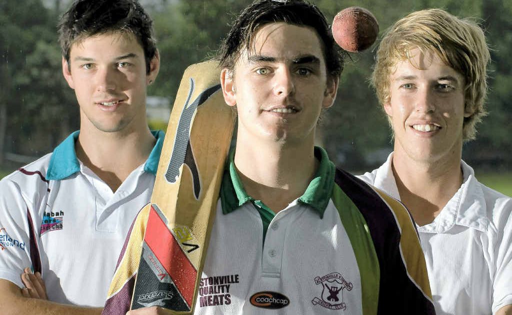 Young Hooker League cricketers, from left, Adam Armistead, Kristiaan Ezzy and Jared Seiffert, who spent the winter playing in England. Young Hooker League cricketers, from left, Adam Armistead, Kristiaan Ezzy and Jared Seiffert, who spent the winter playing in England.
