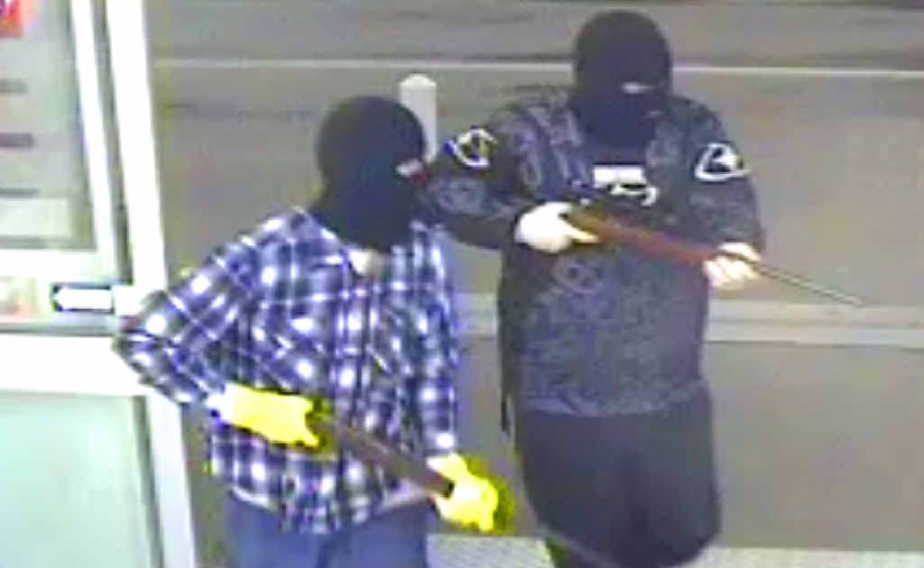 Bradley Thomas Kuhl allegedly robbed the Oaks service station wearing a balaclava and yellow gloves with an accomplice on October 22. Bradley Thomas Kuhl allegedly robbed the Oaks service station wearing a balaclava and yellow gloves with an accomplice on October 22.