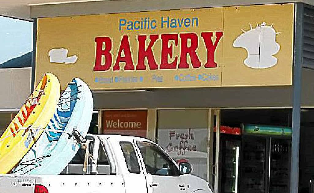 Pies, drinks and oven mitts were taken from the Pacific Haven Bakery during a robbery. Pies, drinks and oven mitts were taken from the Pacific Haven Bakery during a robbery.