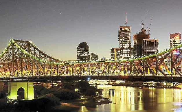 STUNNINGLY BEAUTIFUL: The Story Bridge and Brisbane city skyline take on a magical glow at night. STUNNINGLY BEAUTIFUL: The Story Bridge and Brisbane city skyline take on a magical glow at night.
