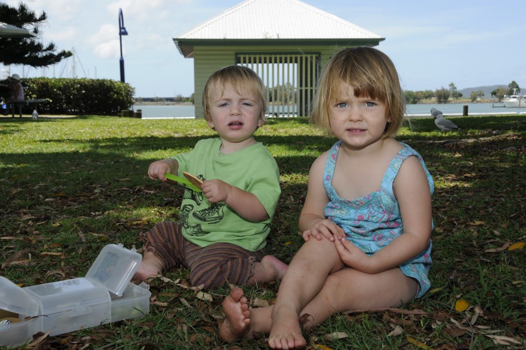 Keira (2) and Iggy (1) Toy enjoyed the day outdoors at a local park. 