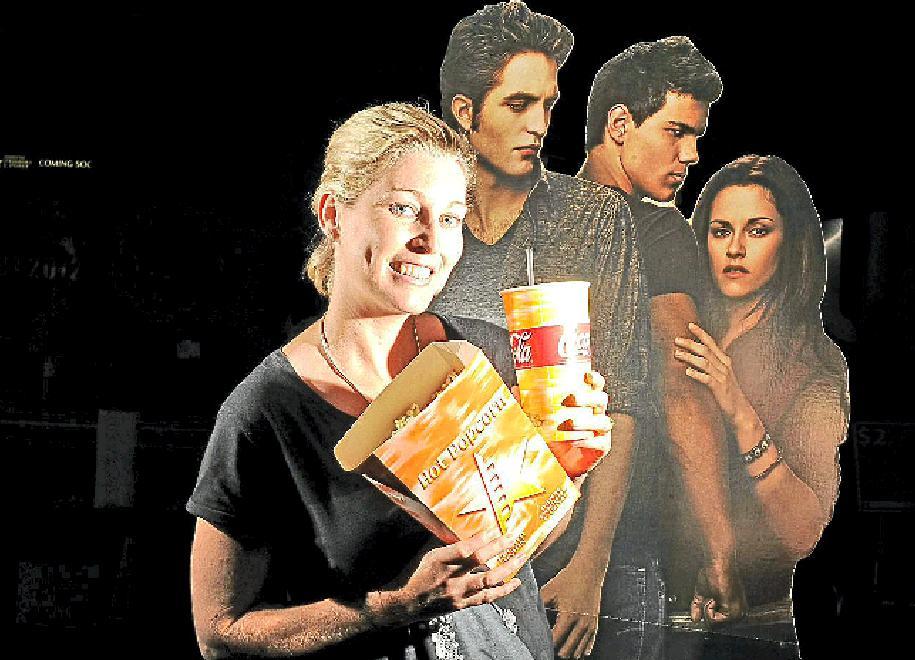 Stacey Adamson ready for the opening night of Twilight Breaking Dawn.  