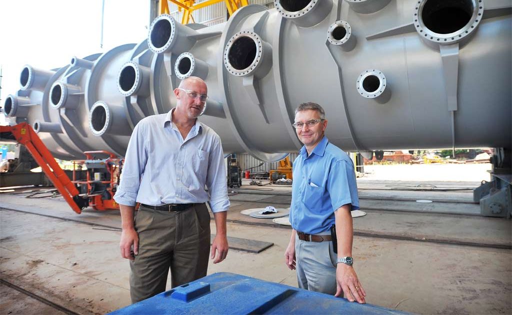 Craig Malt and Scott Goodfellow from WE Smith Engineering. Craig Malt and Scott Goodfellow from WE Smith Engineering.