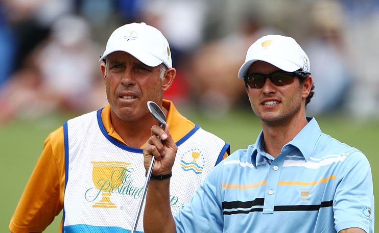 Adam Scott with caddie Steve Williams at last year's Presidents Cup. Adam Scott with caddie Steve Williams at last year's Presidents Cup.