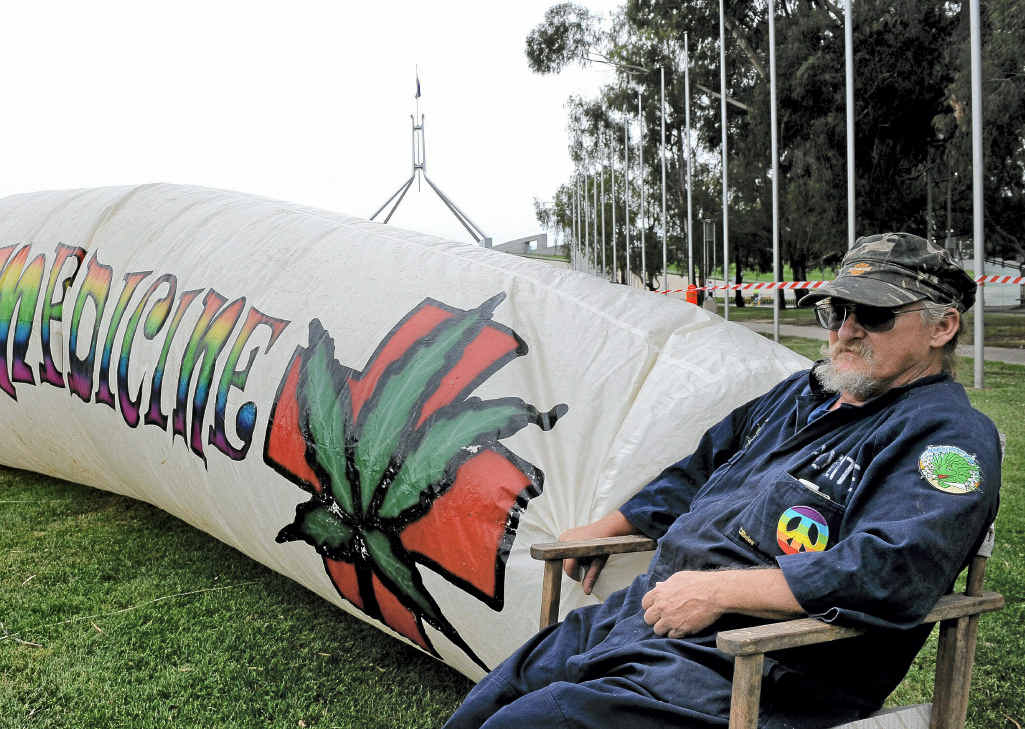 A medical marijuana protest at Canberra in 2011. A medical marijuana protest at Canberra in 2011.