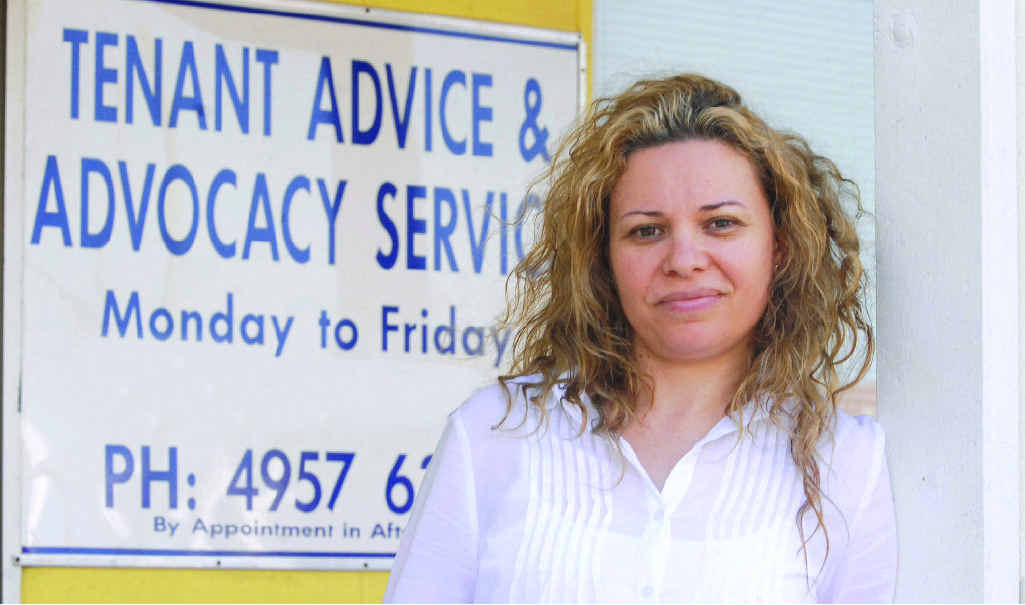 Tenant Advice and Advocacy Services Mackay co-ordinator Koni Tsakonas has tips to help get your foot in the door. Tenant Advice and Advocacy Services Mackay co-ordinator Koni Tsakonas has tips to help get your foot in the door.