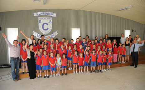 AND LOVING IT. Clarendon State School celebrate the opening of their new outdoor area at the school this week with the $250,000 area already being dubbed the AND LOVING IT. Clarendon State School celebrate the opening of their new outdoor area at the school this week with the $250,000 area already being dubbed the