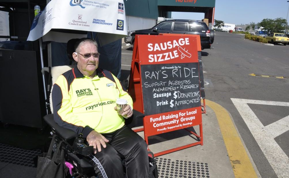 Ray Colbert has set off on a five-day ride to raise awareness about asbestos-related disease. Ray Colbert has set off on a five-day ride to raise awareness about asbestos-related disease.