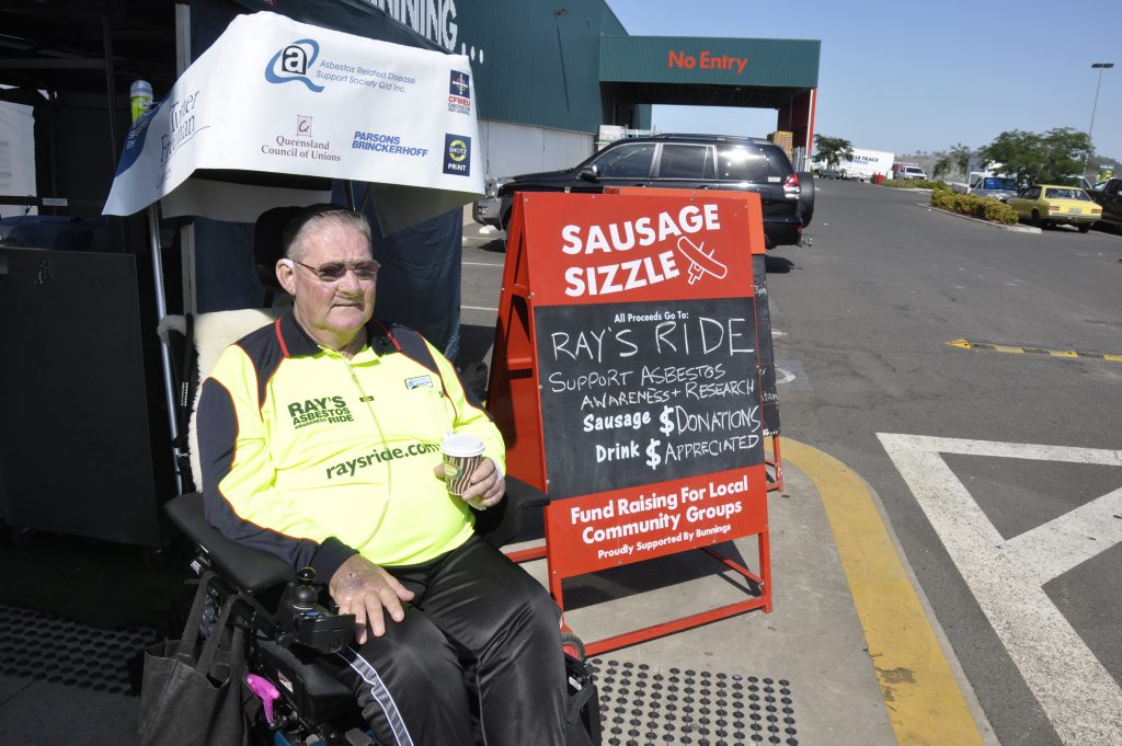 Ray Colbert has set off on a five-day ride to raise awareness about asbestos-related disease. Ray Colbert has set off on a five-day ride to raise awareness about asbestos-related disease.