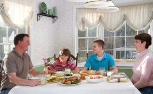 Teens who eat with parents are less likely to be depressed. Teens who eat with parents are less likely to be depressed.
