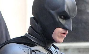 Christian Bale works on the set of The Dark Knight Rises on Wall Street in New York Christian Bale works on the set of The Dark Knight Rises on Wall Street in New York
