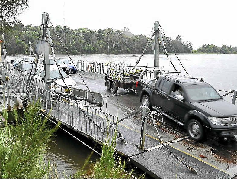 Ferry service forced to stop as Clarence River continues to rise following heavy rainfall.