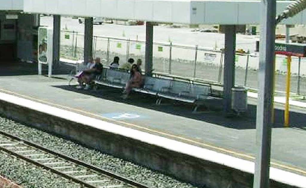 Passangers wait in vain for a train at Goodna railway station on Sunday. Passangers wait in vain for a train at Goodna railway station on Sunday.