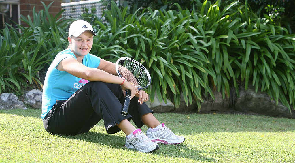 Ipswich’s international tennis player Ashleigh Barty enjoys some rare time relaxing at home recently before resuming intense training for 2012 tournaments. Ipswich’s international tennis player Ashleigh Barty enjoys some rare time relaxing at home recently before resuming intense training for 2012 tournaments.