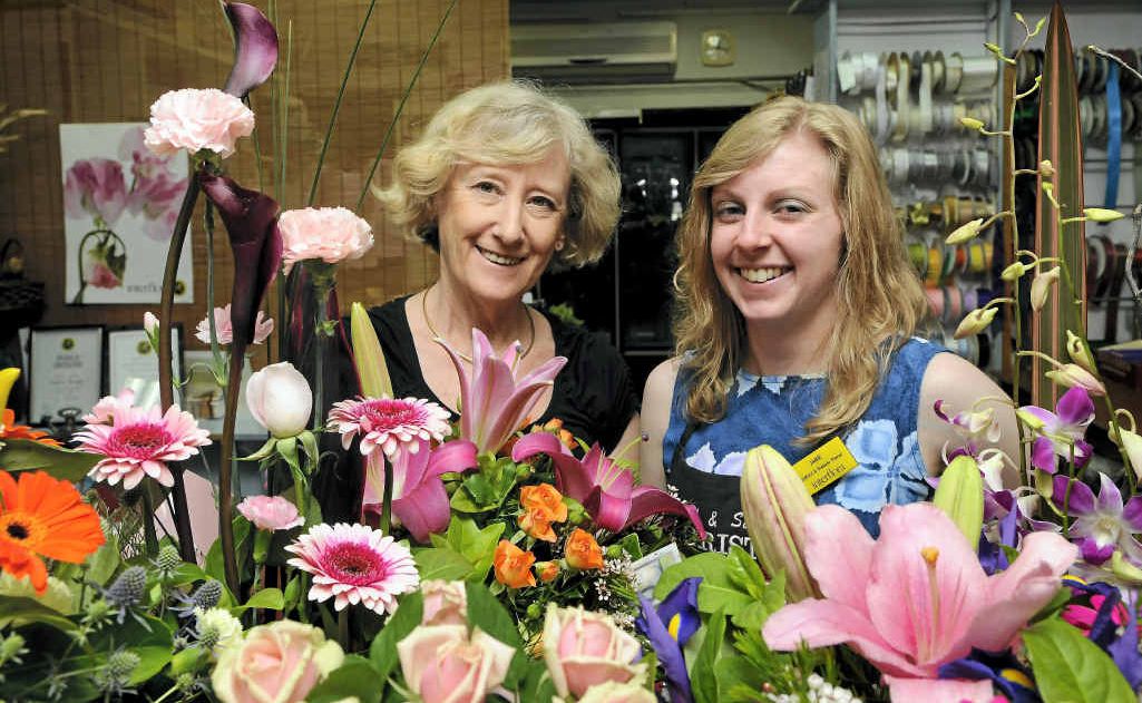 Owner of Radford & Siebuhr florist Barbara Berghofer (left) and Jamie Peteri make arrangements for every celebratory occasion. Owner of Radford & Siebuhr florist Barbara Berghofer (left) and Jamie Peteri make arrangements for every celebratory occasion.