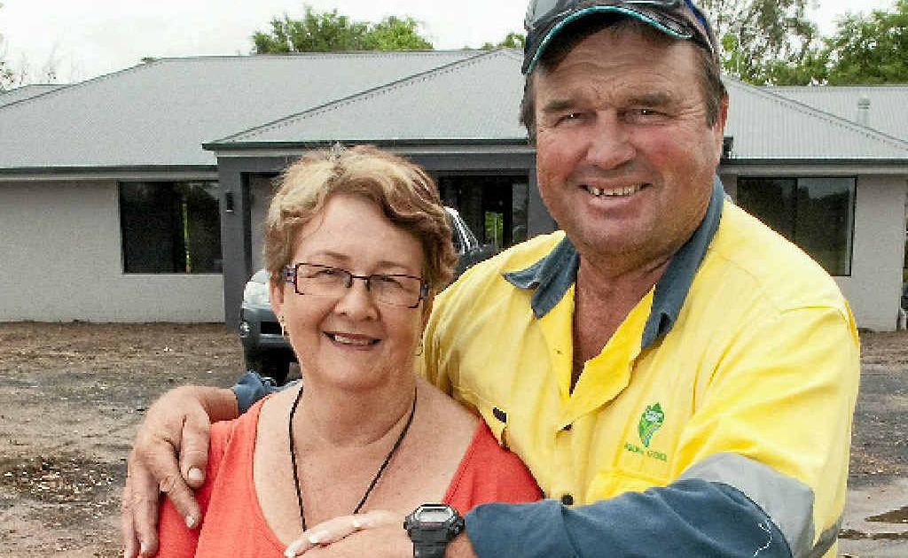 Tom and Sandra Friend are excited to be moving into their newly-built home after their former home was destroyed in the Grantham flood. Tom and Sandra Friend are excited to be moving into their newly-built home after their former home was destroyed in the Grantham flood.