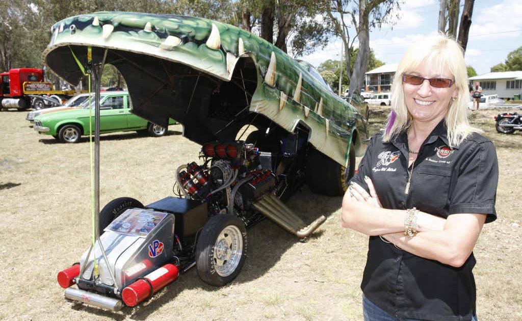 Christine Steffens is aiming to be the first woman in Australia with a nitro funny car licence. Christine Steffens is aiming to be the first woman in Australia with a nitro funny car licence.