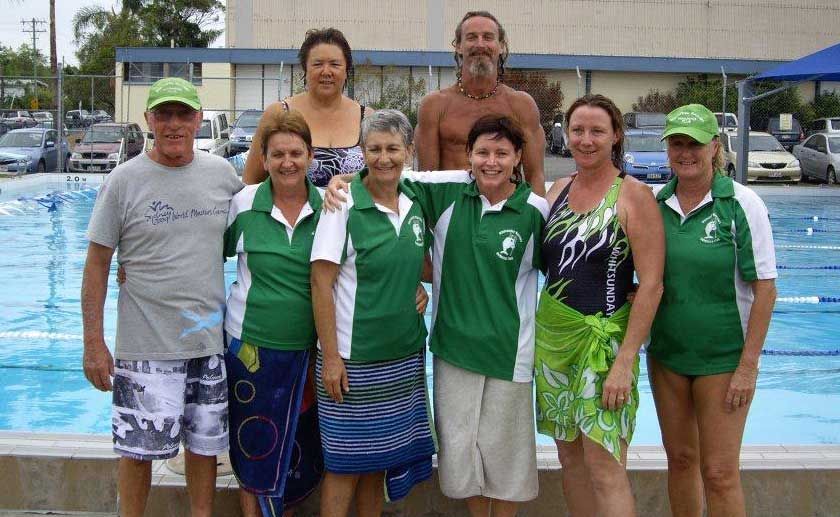 GREAT EFFORT: Whitsunday Masters Swimming Club members Bob Corskie, Kay Corskie, Julie Mitchell, Cheryl West, Mark Erickson, Raylene Rasmussen, Nicki Steel and Linda Wardroper travelled to Mackay on the weekend to compete in the North Mackay Short Course meet. Photo Contributed GREAT EFFORT: Whitsunday Masters Swimming Club members Bob Corskie, Kay Corskie, Julie Mitchell, Cheryl West, Mark Erickson, Raylene Rasmussen, Nicki Steel and Linda Wardroper travelled to Mackay on the weekend to compete in the North Mackay Short Course meet. Photo Contributed