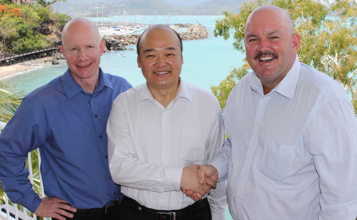 IN PARTNERSHIP: Tourism Whitsunday chief executive Peter O'Reilly, consul general of the People's Republic of China in Brisbane Dr Sun Dali and mayor Mike Brunker at the launch of Tourism Whitsundays new Chinese website yesterday at Coral Sea Resort yesterday. Photo Sharon Smallwood / Whitsunday Times IN PARTNERSHIP: Tourism Whitsunday chief executive Peter O'Reilly, consul general of the People's Republic of China in Brisbane Dr Sun Dali and mayor Mike Brunker at the launch of Tourism Whitsundays new Chinese website yesterday at Coral Sea Resort yesterday. Photo Sharon Smallwood / Whitsunday Times