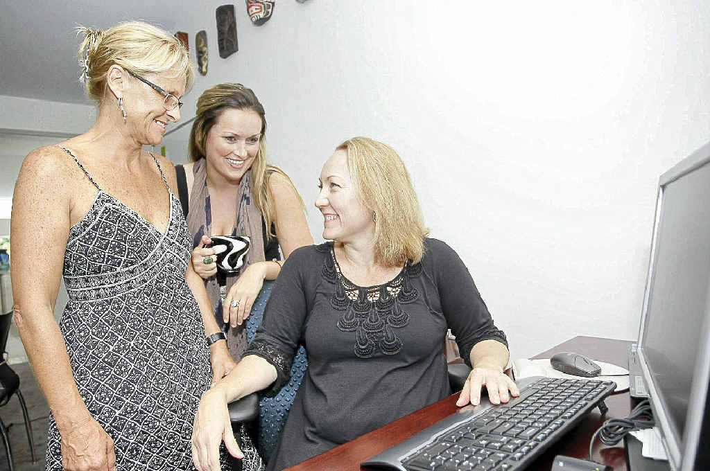 Rebecca Grisman, right, with Mandy Hegarty and Kelly Pendlebury are work colleagues and friends. Rebecca Grisman, right, with Mandy Hegarty and Kelly Pendlebury are work colleagues and friends.