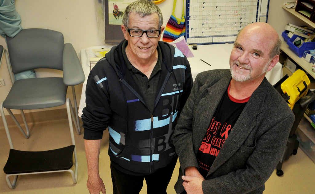 Toowoomba Hospital director of public health Dr John Hooper (left) and south-west Queensland co-ordinator for HIV Bill Rutkin say HIV is no longer a death sentence. Toowoomba Hospital director of public health Dr John Hooper (left) and south-west Queensland co-ordinator for HIV Bill Rutkin say HIV is no longer a death sentence.
