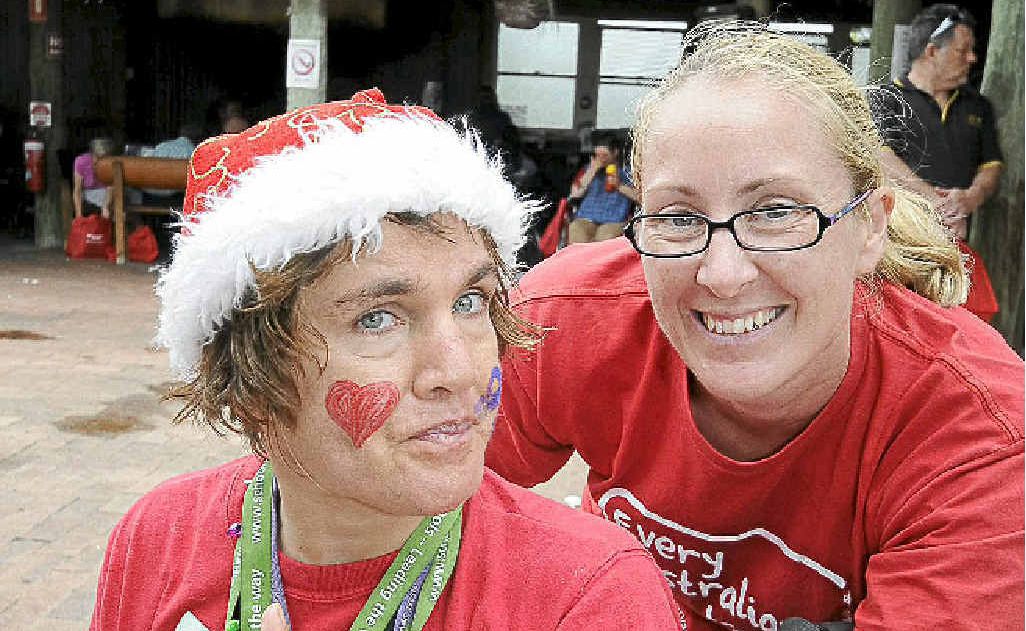 On-Focus carer Helen Lowndes with Tanya Burgess of Lismore at the Festival of Ability. On-Focus carer Helen Lowndes with Tanya Burgess of Lismore at the Festival of Ability.