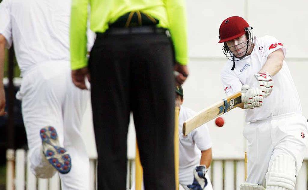 A Central Districts batsman tries to keep the dangerous Northsiders attack at bay during Saturday’s match. A Central Districts batsman tries to keep the dangerous Northsiders attack at bay during Saturday’s match.