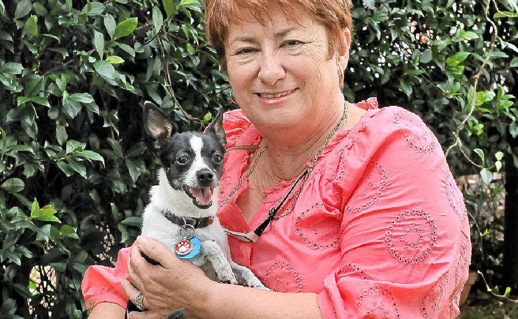 Volunteer Julie Penlington dotes over Mindy and Charlie. Volunteer Julie Penlington dotes over Mindy and Charlie.