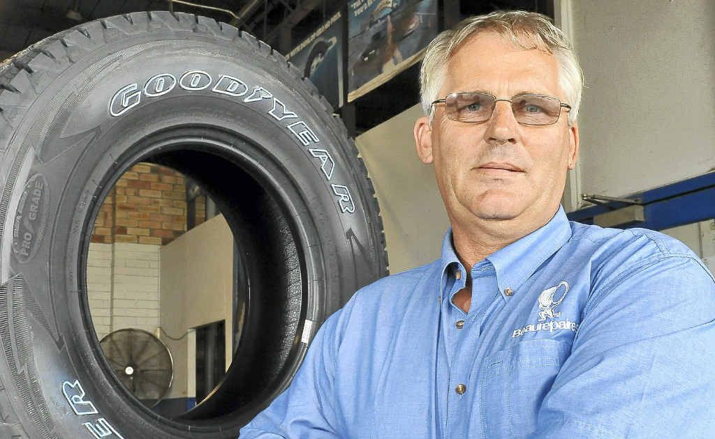 Beaurepaires manager Evan Mangin still enjoys working in the tyre industry after almost three decades. Beaurepaires manager Evan Mangin still enjoys working in the tyre industry after almost three decades.