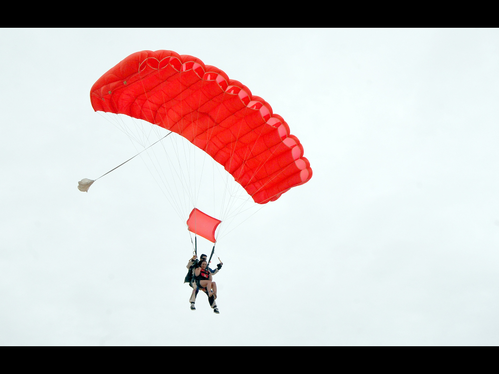Witnesses initially feared the object was a skydiver. Witnesses initially feared the object was a skydiver.
