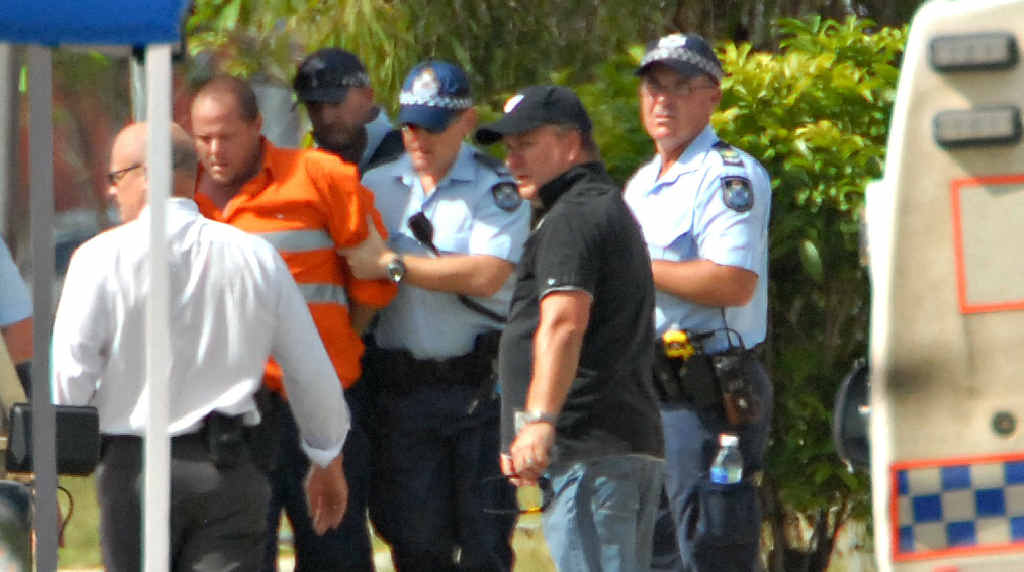 Greg Luehmann is in custody following a siege at Allied Pickford in Paget. The man threatened to blow up the business following an alleged money dispute with the company. Greg Luehmann is in custody following a siege at Allied Pickford in Paget. The man threatened to blow up the business following an alleged money dispute with the company.