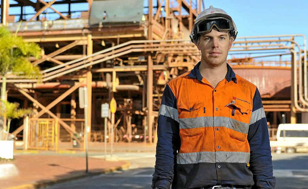 Byron Coleman is working long hours at QAL but he doesn’t mind. Byron Coleman is working long hours at QAL but he doesn’t mind.