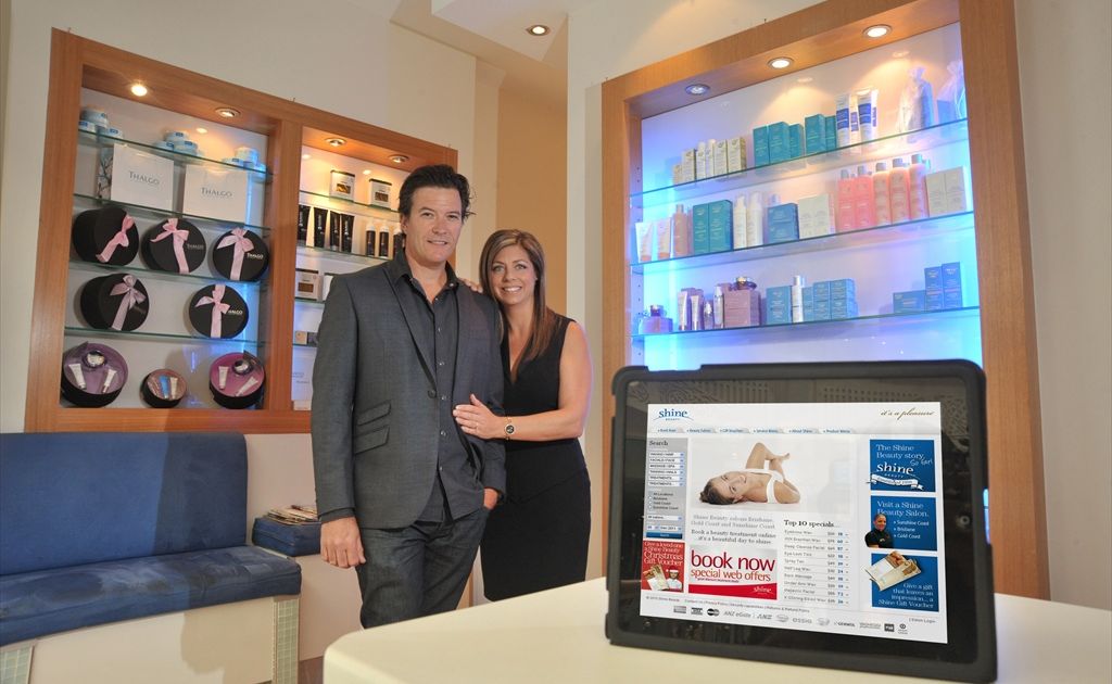 Shine Beauty owners Joel and Tania Turner. Shine Beauty owners Joel and Tania Turner.