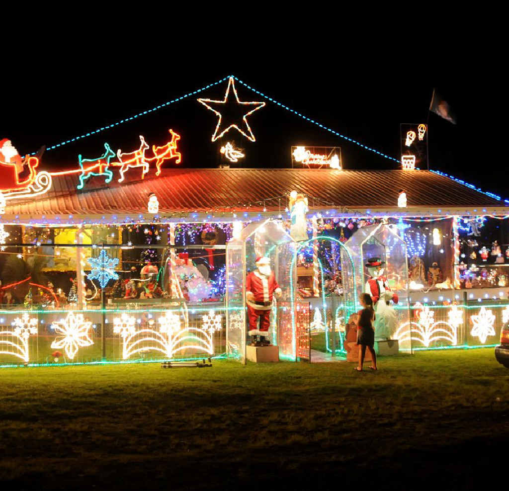 Ray Doel’s award winning lights display. Ray Doel’s award winning lights display.