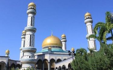 The Jame'Asr Hassanil Bolkiah Mosque in Brunei. The Jame'Asr Hassanil Bolkiah Mosque in Brunei.