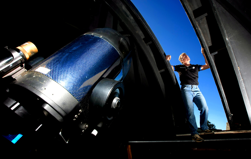 Andre Clayden at the Springbrook observatory.