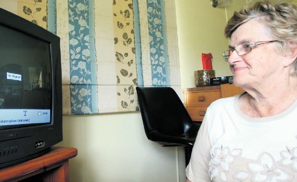 No Signal: Fay McCamley, at Bajool, is unable to get most digital channels on her TV with a set top box since the digital switchover on Tuesday. No Signal: Fay McCamley, at Bajool, is unable to get most digital channels on her TV with a set top box since the digital switchover on Tuesday.