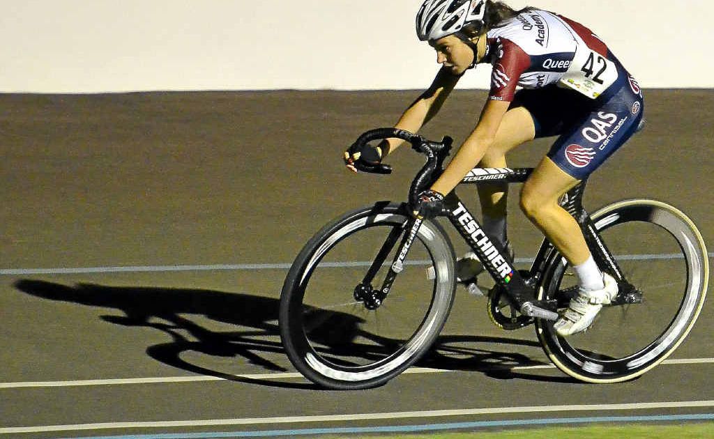 The winner of the Sweet as Sugar Elite Women’s 1600m Wheel Race final was Rockhampton’s Alexandra O’Dea at Bundaberg’s Cycling Spectacular. The winner of the Sweet as Sugar Elite Women’s 1600m Wheel Race final was Rockhampton’s Alexandra O’Dea at Bundaberg’s Cycling Spectacular.