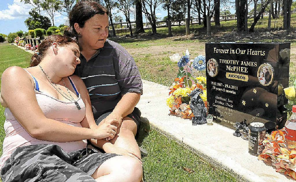 Yasmin McPhee (wife) and Sue McMullen (mum) have been regularly visiting Timothy McPhee’s grave day and night. They were both distraught to find that the ornamental solar lights which they placed at Tim’s grave had been stolen. Yasmin McPhee (wife) and Sue McMullen (mum) have been regularly visiting Timothy McPhee’s grave day and night. They were both distraught to find that the ornamental solar lights which they placed at Tim’s grave had been stolen.