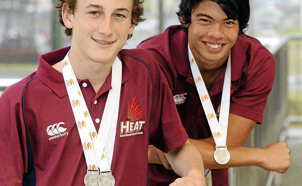 Australian All Schools medallists, Christian Devon and Brenton Thiele. Australian All Schools medallists, Christian Devon and Brenton Thiele.