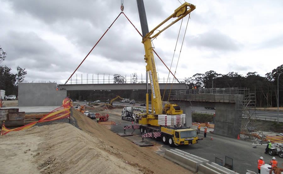 Motorists will deviate onto the new lanes of the Sapphire to Woolgoolga highway project at Moonee Beach to allow the bridge building to continue. Motorists will deviate onto the new lanes of the Sapphire to Woolgoolga highway project at Moonee Beach to allow the bridge building to continue.