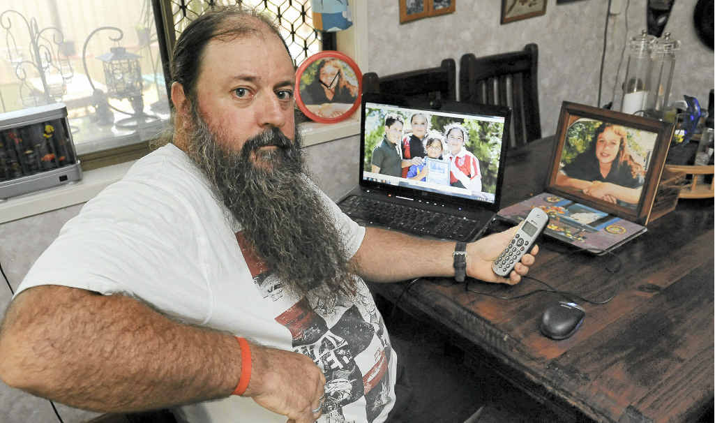 Bundaberg’s Mick Peet is waiting for news about the search for Malcolm Naden, who is wanted in relation to the disappearance of his daughter Lateesha Nolan. Bundaberg’s Mick Peet is waiting for news about the search for Malcolm Naden, who is wanted in relation to the disappearance of his daughter Lateesha Nolan.